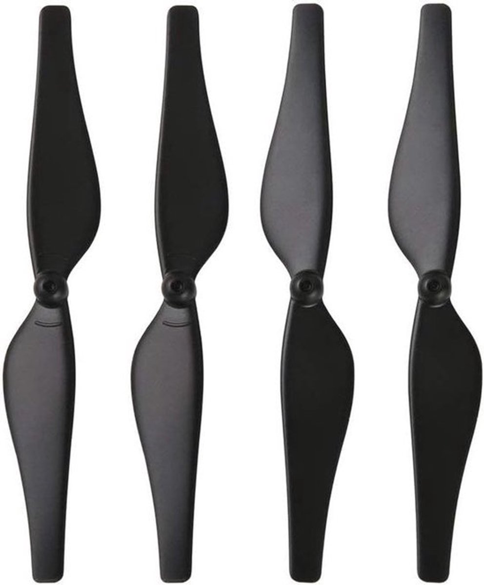 4 paar koolstofvezel propellerbladen voor Tello drone - zwart - drone-accessoires