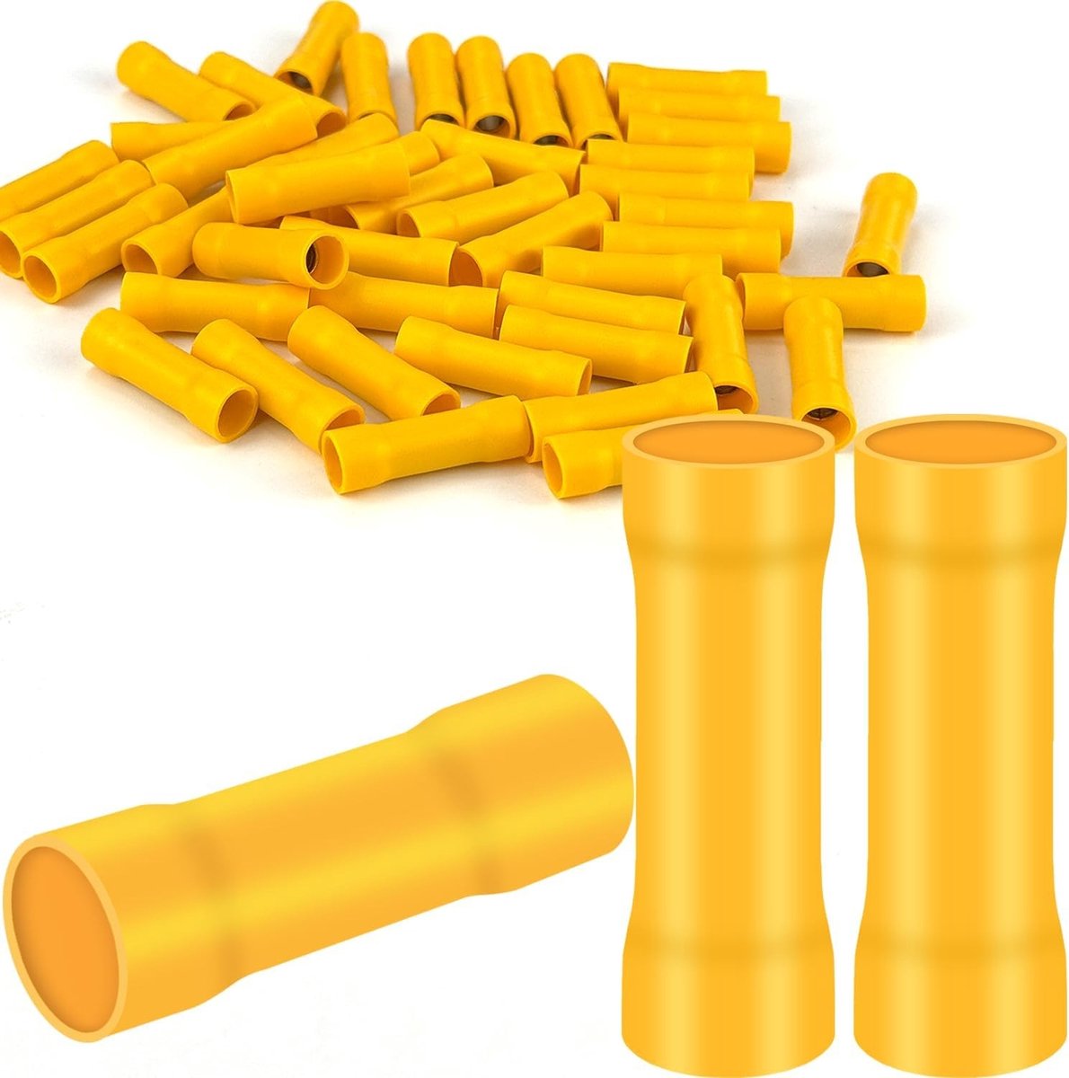 Impact Connectors 50 stuks, 4.0 - 6.0 mm², Geïsoleerde Crimpconnectoren voor Kabelverbindingen en Elektrische Toepassingen