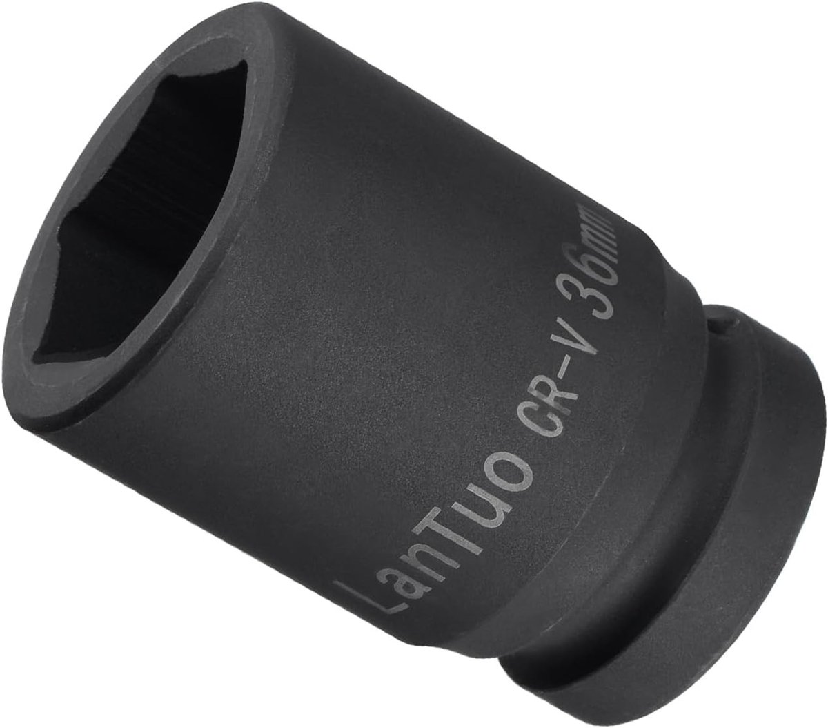 6-Point Impact Socket 36mm - 1" Drive, CR-MO Radiused Corner Design voor DIY, Auto Reparaties en Productie