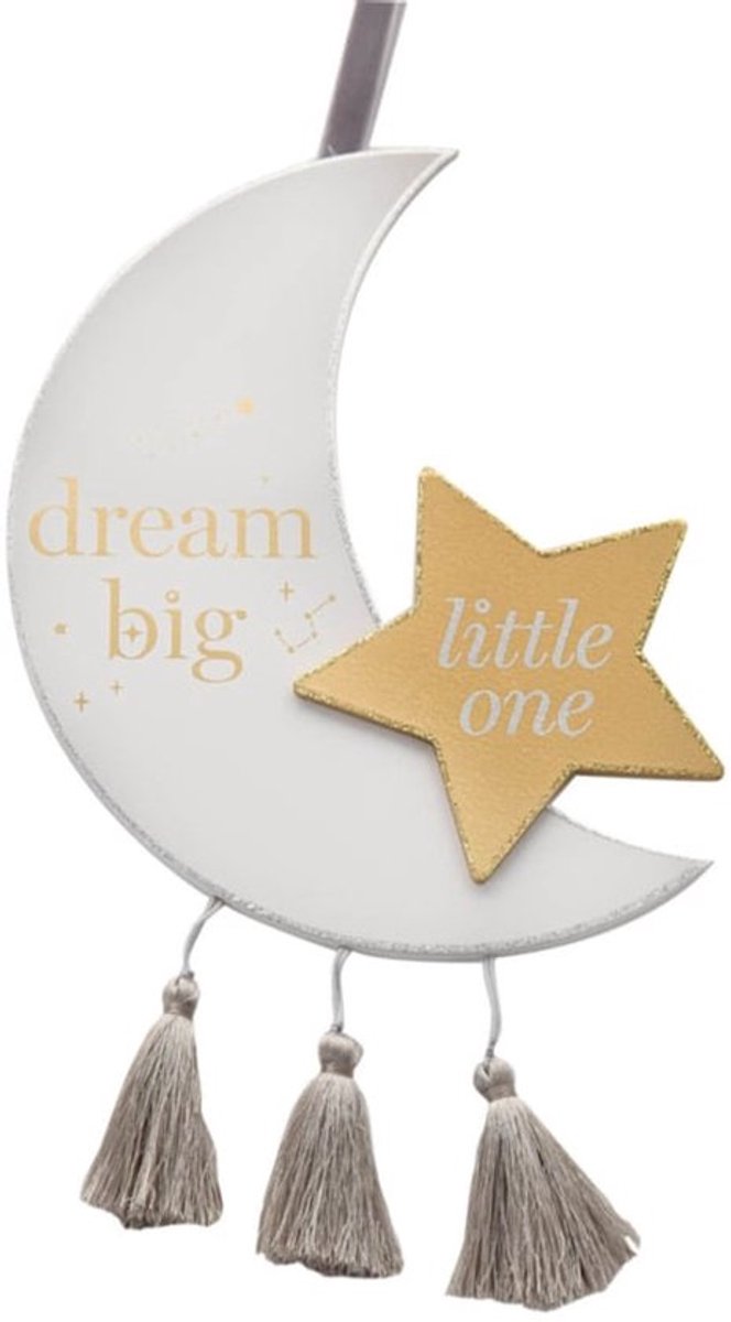 Bambino' Maan hanger met ster - Babykamer - Decoratie - Deurhanger