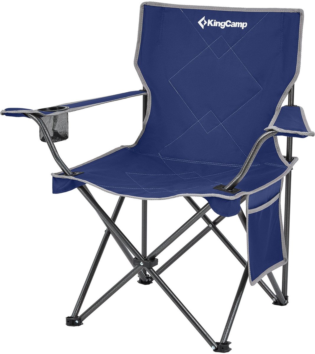 Campingstoel Tanger Klapstoel XL - Strandklapstoel Licht staal 100 kg