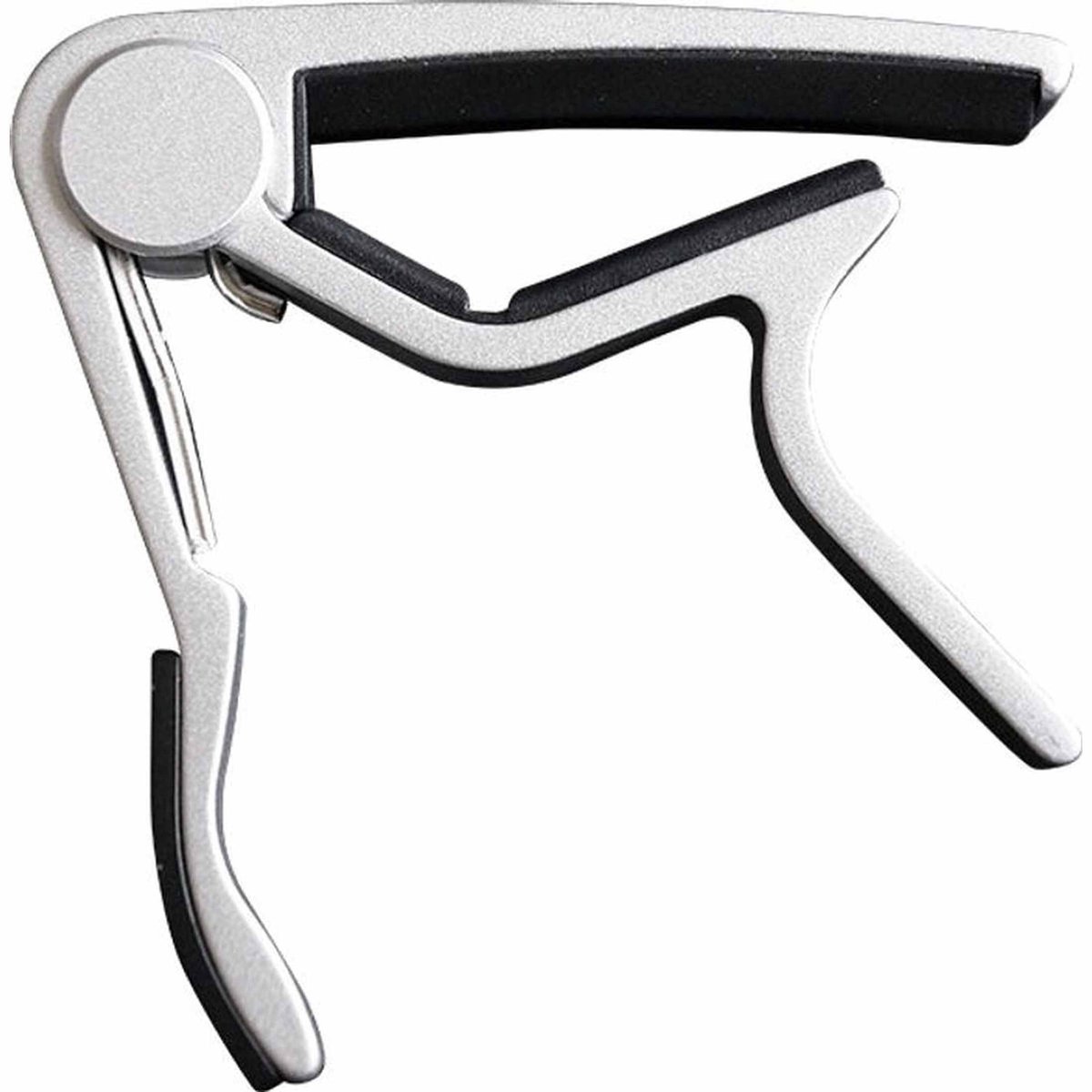 CLX Capo NYL SLV Capo voor Nylon Snaren Zilver met Veermechanisme