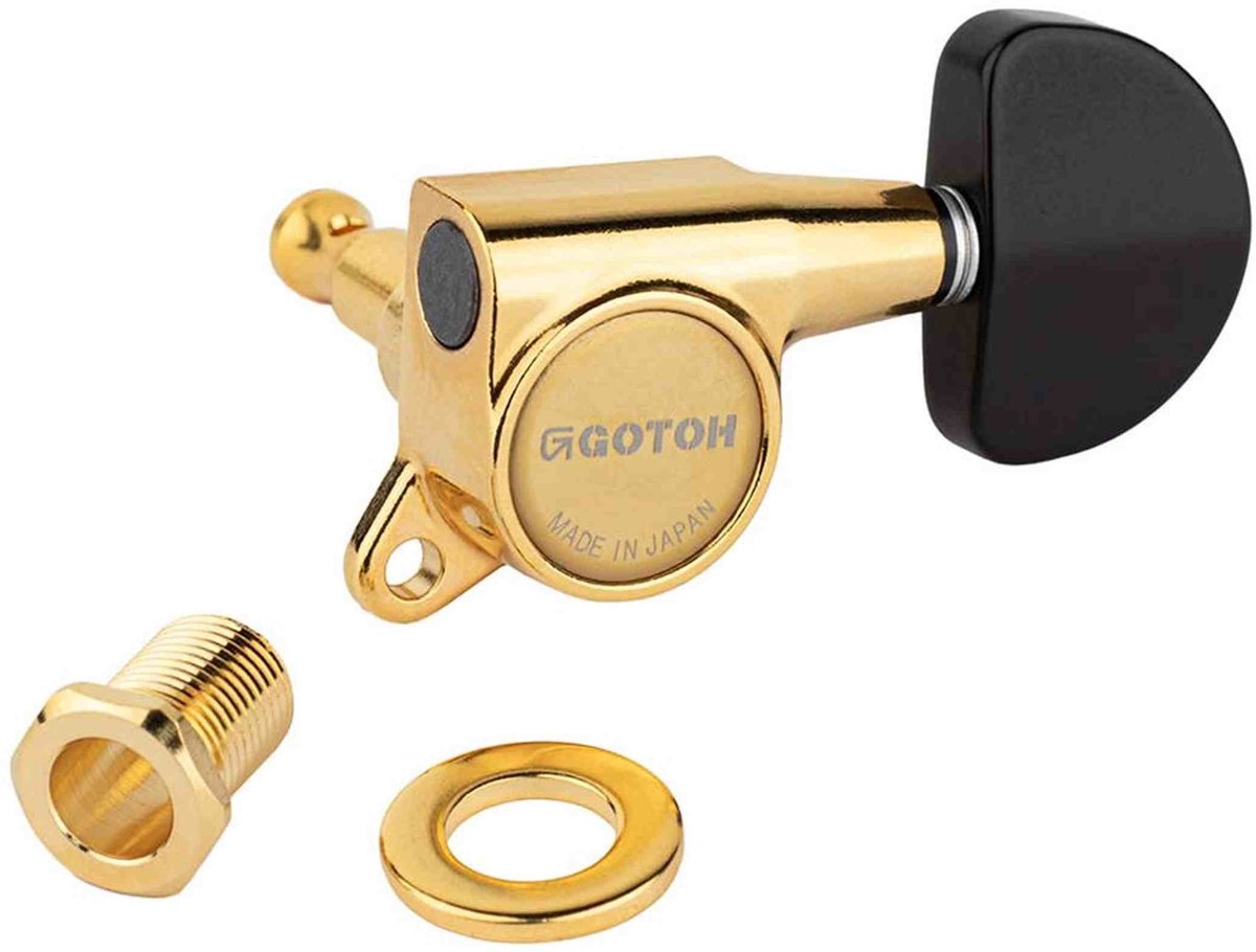Gotoh GTH14015 SG381 stemmechanieken met Magnum Lock and B20 knoppen, 3L3R, goud