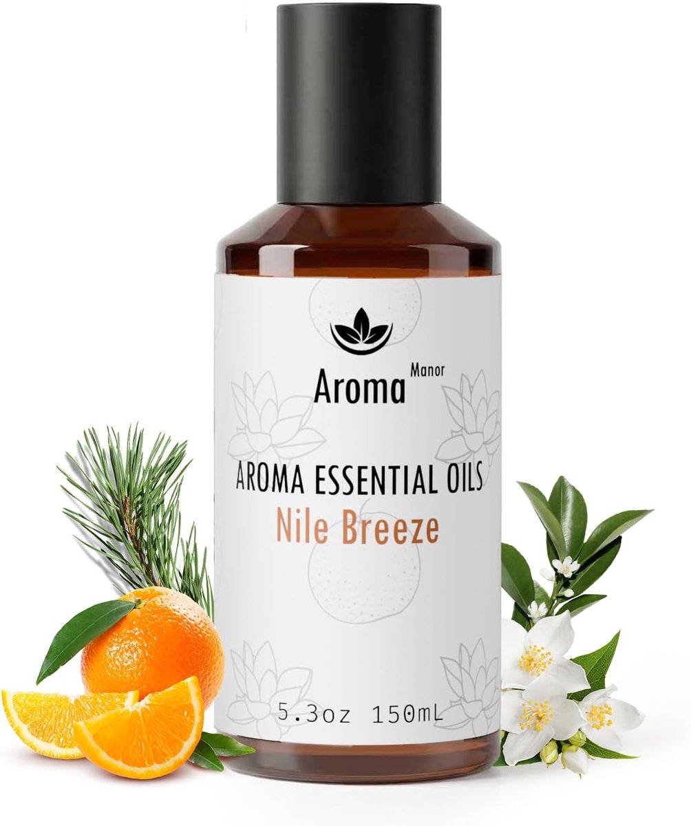 Aroma Essential Oil Blend - 5,3 fl oz - Citrus, jasmijn & cederhout - voor een luxe sfeer in grote ruimtes - SnelShoppen