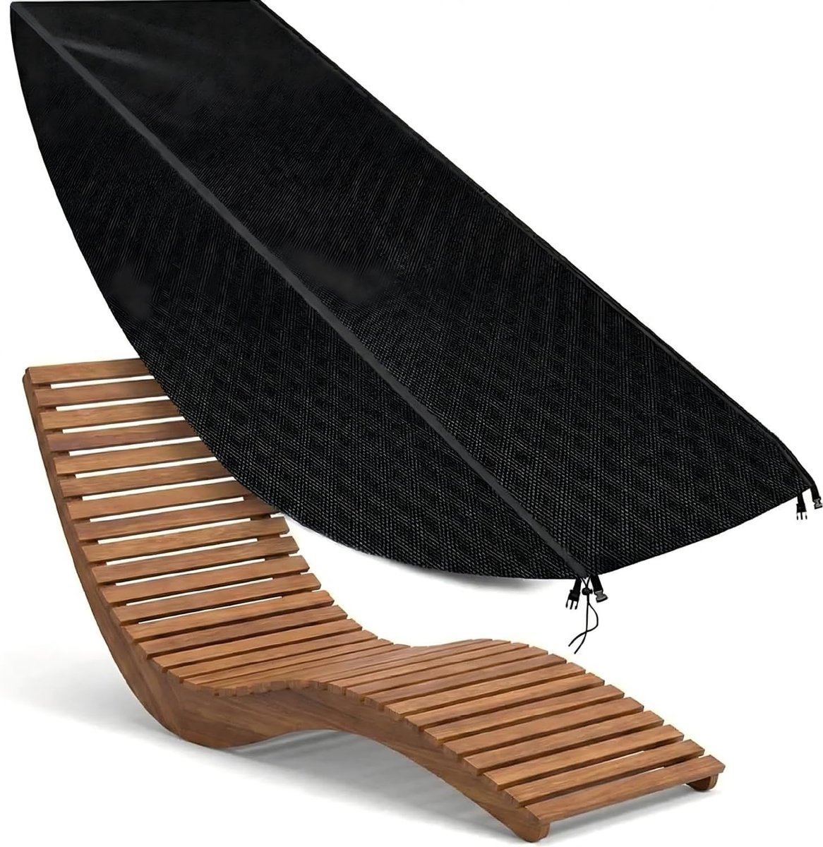 Afdekking voor tuinmeubelen 166 x 65 x 62 cm - waterdicht polyester - winterbestendig - bescherming voor ligstoel - SnelShoppen