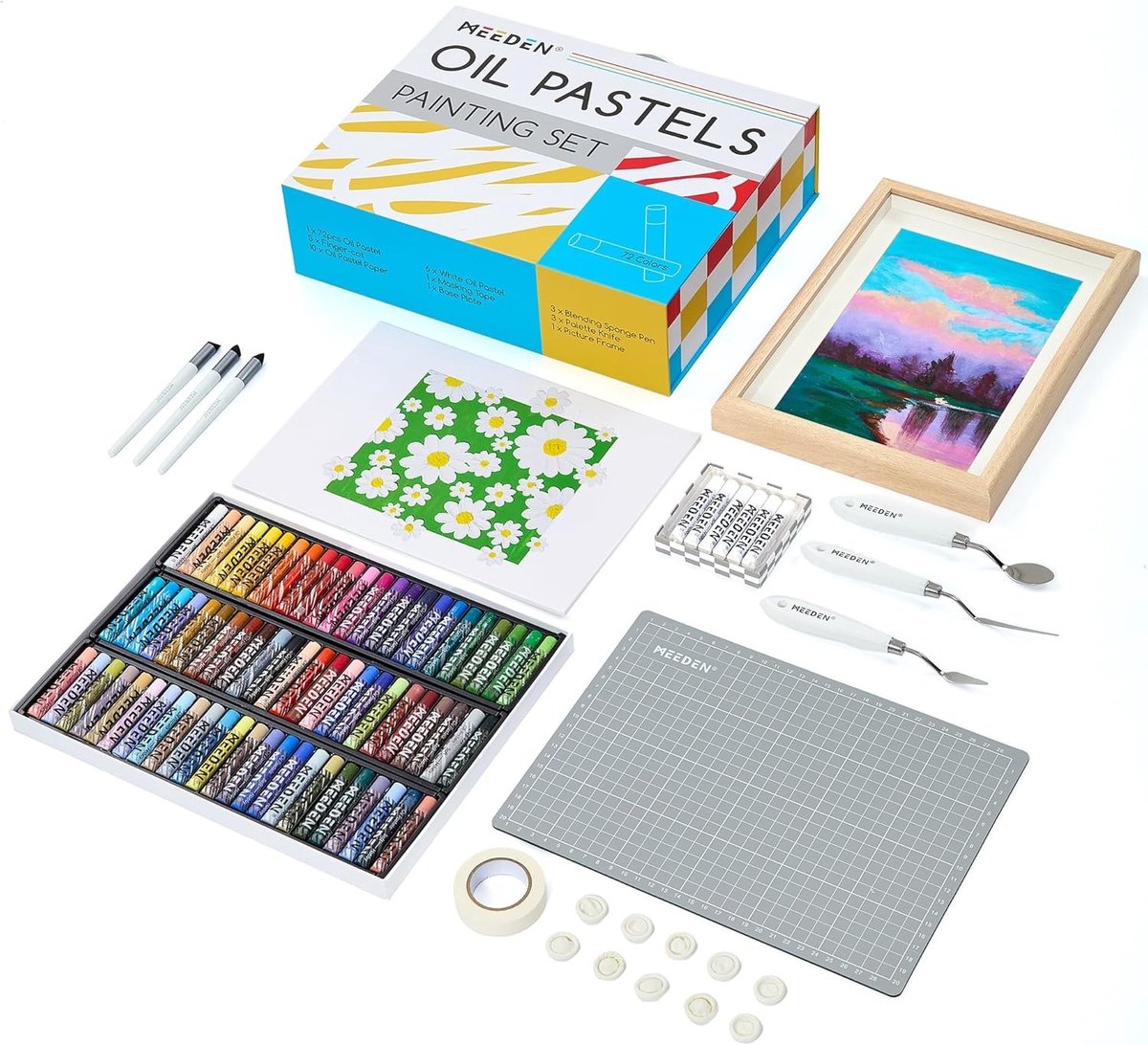 Oliepastelset - Meerdere kleuren - 102 stuks - Professionele Kunstbenodigdheden voor Beginners en Professionals