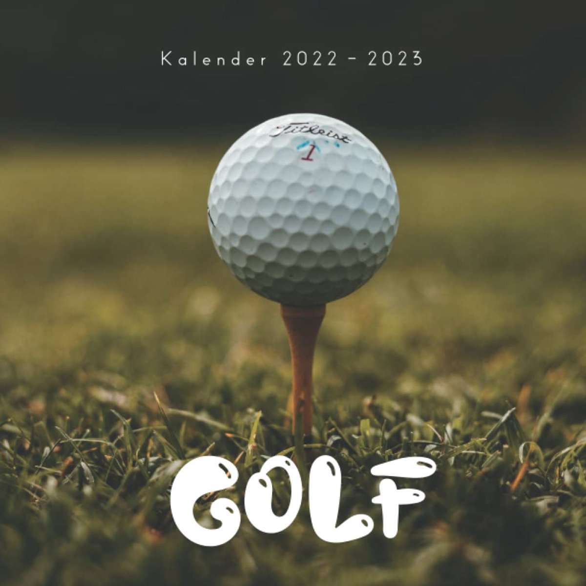 Golf kalender 2022 2023 - 8.5x8.5 inch - wandkalender - perfect cadeau voor golfliefhebbers - SnelShoppen