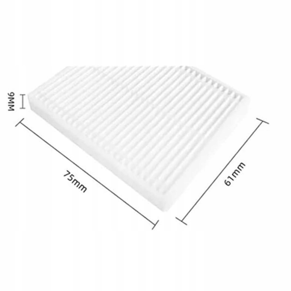 AreoSe - HEPA-filter voor XIAOMI Robot Vacuum E10 E12 - 4 stuks