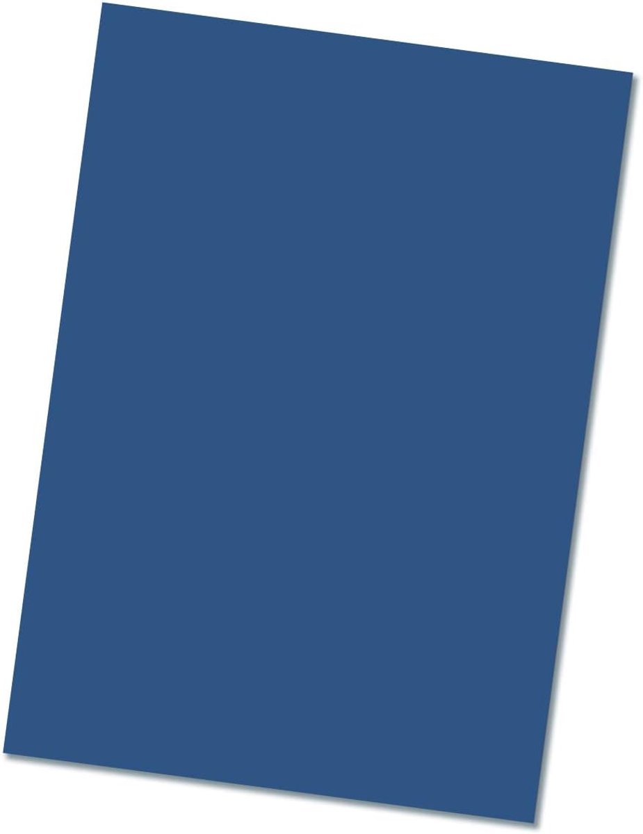 50 vellen gekleurd karton DIN A4 - kleur: nachtblauw blauw - gekleurd papier 160 g/m² mat oppervlak - ton-tekenpapier knutselpapier knutselkarton - Glüxx-Agent