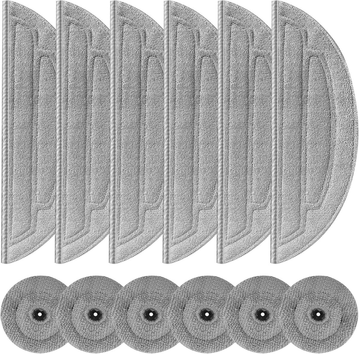 Realm set van 12 stuks accessoires voor Roborock S8 MaxV Ultra stofzuigerrobot, Compatibel met VibraRise 3.0, vervangstukken voor microvezel schoonmaakdoeken, herbruikbare dweil