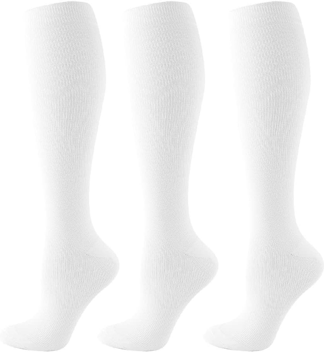 Sokken 15-20 mmHg (3-Pack) - Medische Drukklasse voor Sport, Zwangerschap & Reizen - Professionele Zorgsokken voor Atleten, Verpleegkundigen en Dagelijks Gebruik
