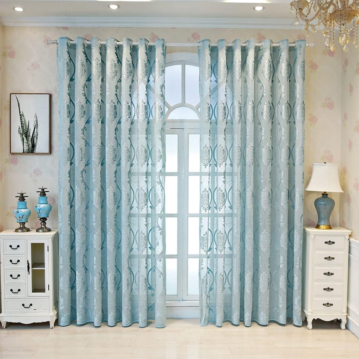 DAS DESIGN Gordijnen, gordijnen, lusgordijnen met ogen, voor woonkamer, slaapkamer, rails, ondoorzichtig