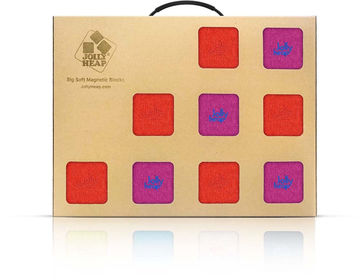 Jolly Heap Pixi set magnetische blokken 12 stuks