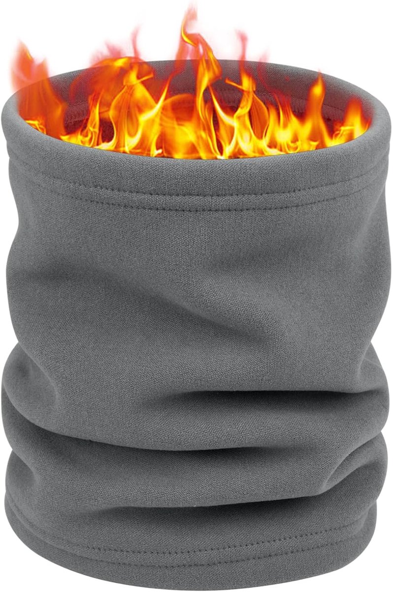 Winter nekwarmer van fleece voor heren en dames, ski-halsdoek, thermische halswarmer, bandana, bivakmuts voor skiën, motorfiets, fiets, hardlopen