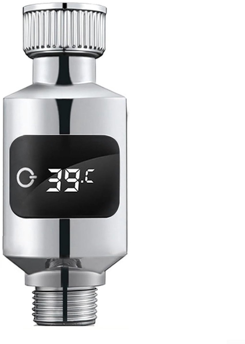 Douchewaterthermometer met gevoelige sensor en digitaal led-display, gevoelige waterkraan, temperatuursensor voor badkamer