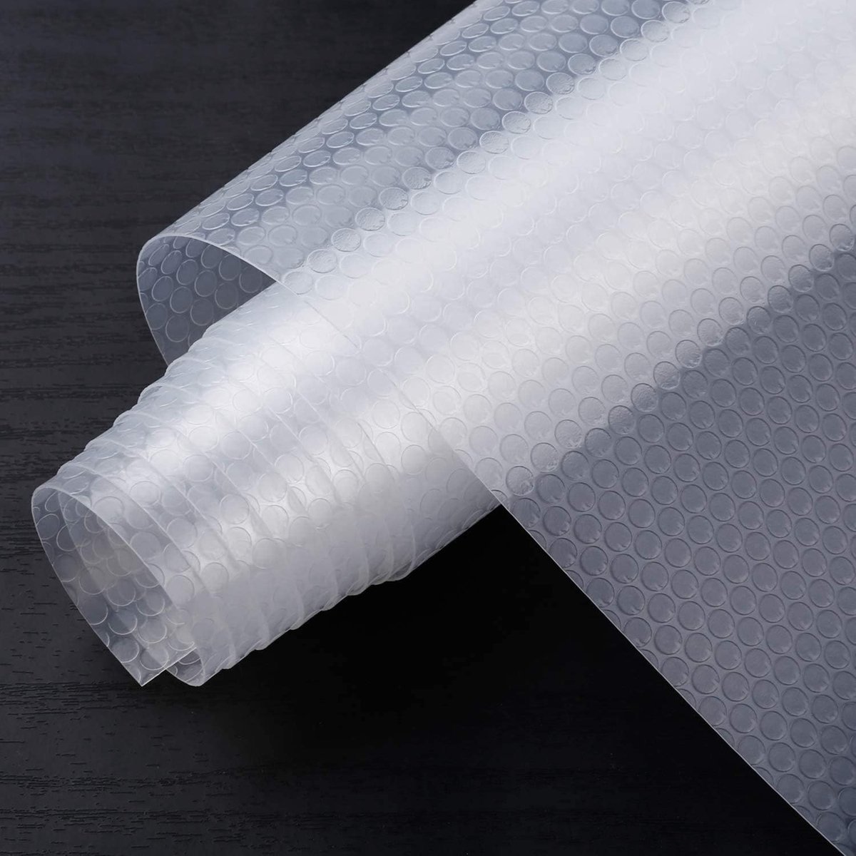 Keukenladematten, niet klevende EVA koelkastvoeringen met waterdichte duurzame koelkasttafelplacemats voor kast, ladevoering (Transparant, 44.5x500cm)