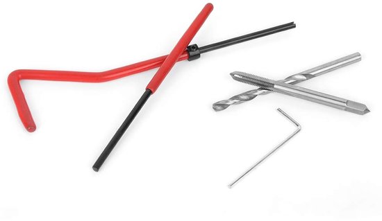 25-delige Draadreparatie, M4 met Transparante Plastic Doos M4 Kit Insert Kit Draadreparatie voor Verwerkingsmachines — afbeelding 4