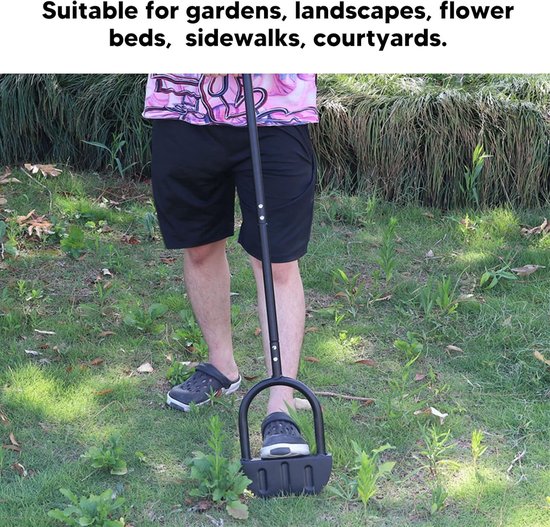 Moon Lawn Edger Handmatige trimschop Breed voetplatform Koolstofstaal met hoge hardheid voor landschappen Oprit Bloembedden Trottoirs Patio's met T-greep van moon — afbeelding 2