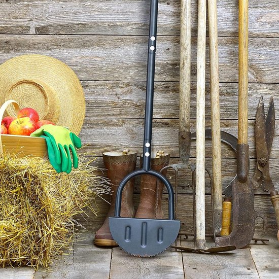 Moon Lawn Edger Handmatige trimschop Breed voetplatform Koolstofstaal met hoge hardheid voor landschappen Oprit Bloembedden Trottoirs Patio's met T-greep van moon — afbeelding 4