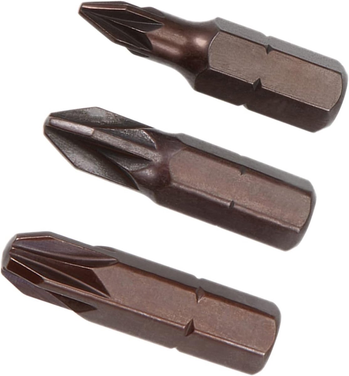 Bit Set - [PZ1 PZ2 PZ3] 1/4 "Hex Shank Magnetische Kruis Schroevendraaier Batch Hoofd voor Socket Schroevendraaier Handvat Gebruik, 1 Inch Lengte