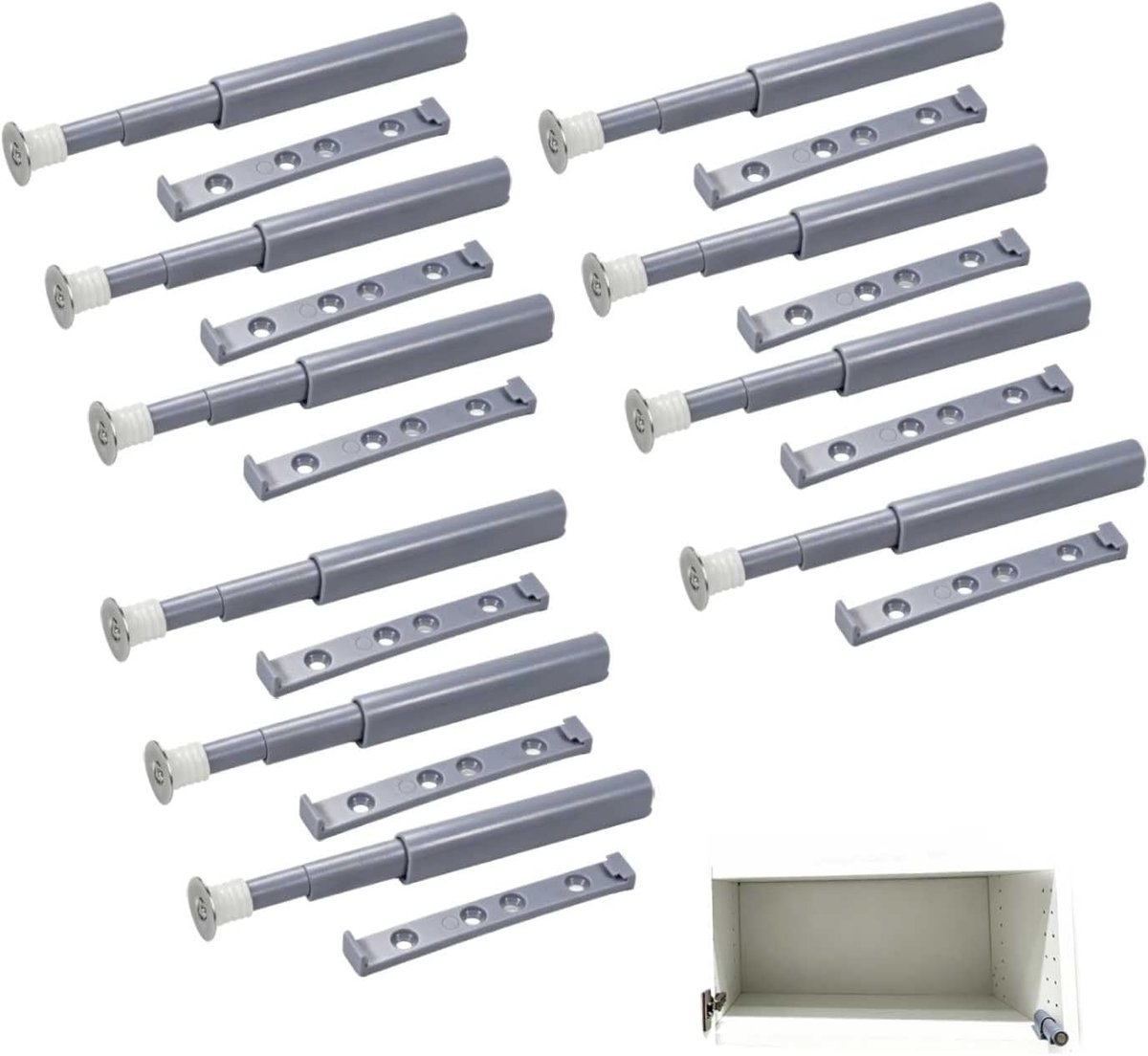 to Open Systeem Demper Buffer voor Lade, 10 Stks/Pack Abs Kast Deur Push Release Klink Zachte Stille Sluiten Demper Buffer Push
