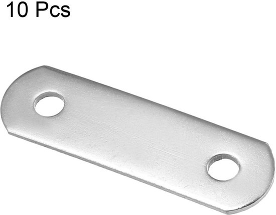 sourcing map 10 stuks reparatieplaat, 48 mm x 15 mm, effen fixatie betere korrelhouder verbinder 34mmx10mm, 10pcs — afbeelding 4