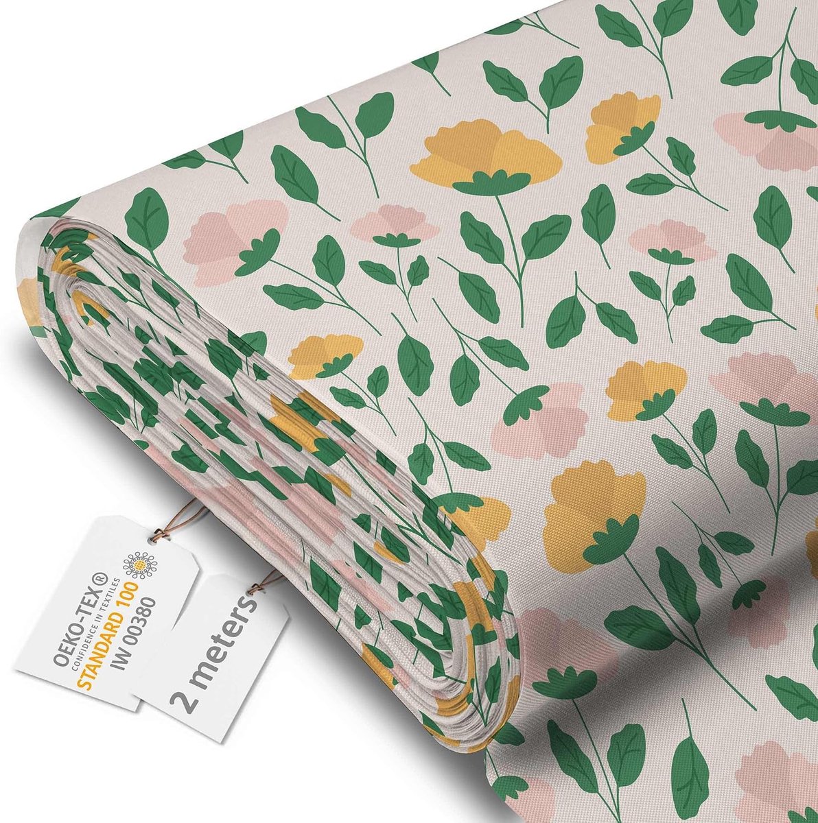 Stof voor buiten, 2 m | Waterdichte buitenstof per meter, polyester 600D 220 g/m², anti-UV, textileen jaloezieën, meubels