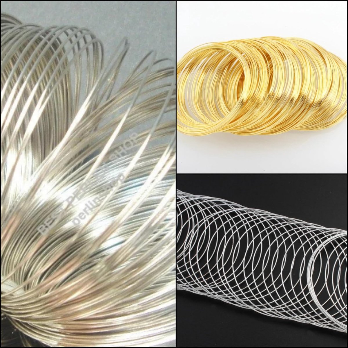 Draad, spiraaldraad, metaal, spiraal, 6 cm, memory-kralendraad voor armbanden, ringen voor het maken van sieraden, doe-het-zelf gereedschap