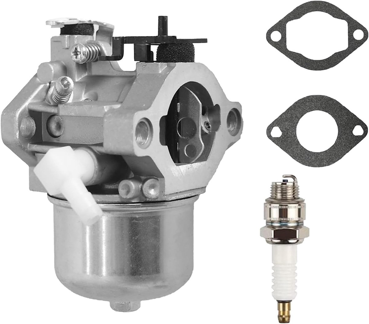 699831 Carburateur voor Briggs & Stratton 283702, 283707, 284702, 284707, 28D702 en 28D707 gazontrekker maaimotoren. Vervangt 694941 en 499158