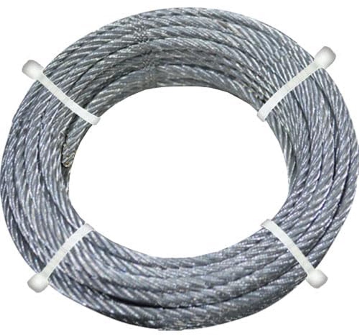 staalkabel voor rolluiken van verzinkt staal - verkrijgbaar in verschillende diktes en lengtes (1,8 mm - lengte 6 m)