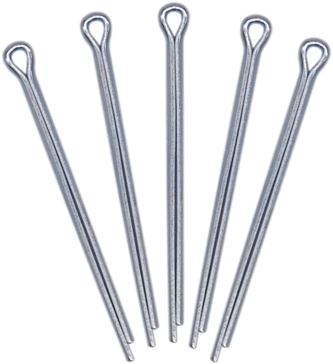 (50 stuks) Verzinkte stalen splitpennen 2,5 x 40 mm, splitpennen, DIN 94, metalen splitpennen