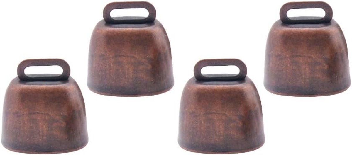 koperen klokken boerderij Dierbel Anti-verloren Bells DIY Klokken - 4 stuks Rood Brons