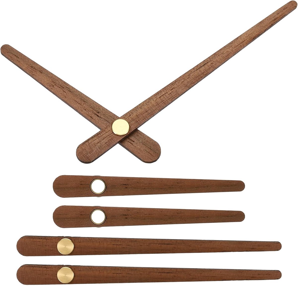 Vervangende Klok Handen Kit, 3 Set Houten Klok Mechanisme Beweging Wandklok Handen Onderdelen Vervanging voor 10 Inch Wandklok Reparatie DIY Home Art Decor, B1