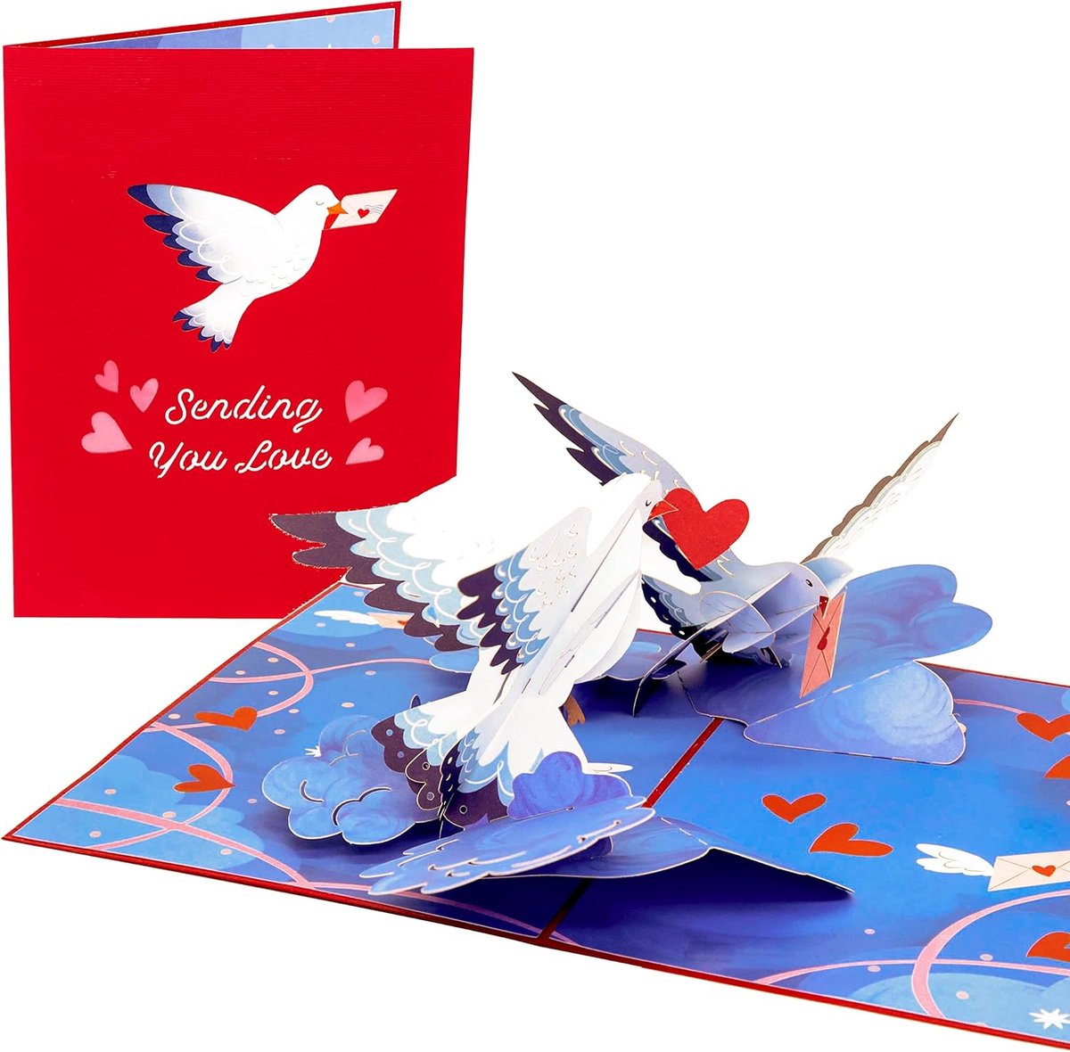 3D pop-up kaart liefde - Valentijn, Moederdag, Vaderdag - Uniek ontwerp - Perfect voor elke gelegenheid - SnelShoppen
