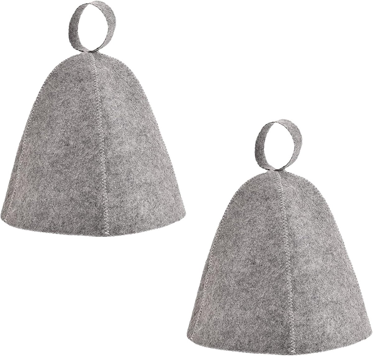 2 stuks saunahoed vilt saunahoed vilthoed saunahoed viltmuts saunamuts douchemuts badmuts douchemuts voor mannen en vrouwen (grijs)