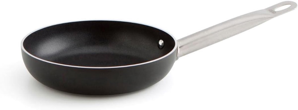 Pro Chef Braadpan van aluminium, bedrukt, 22 cm, zwart