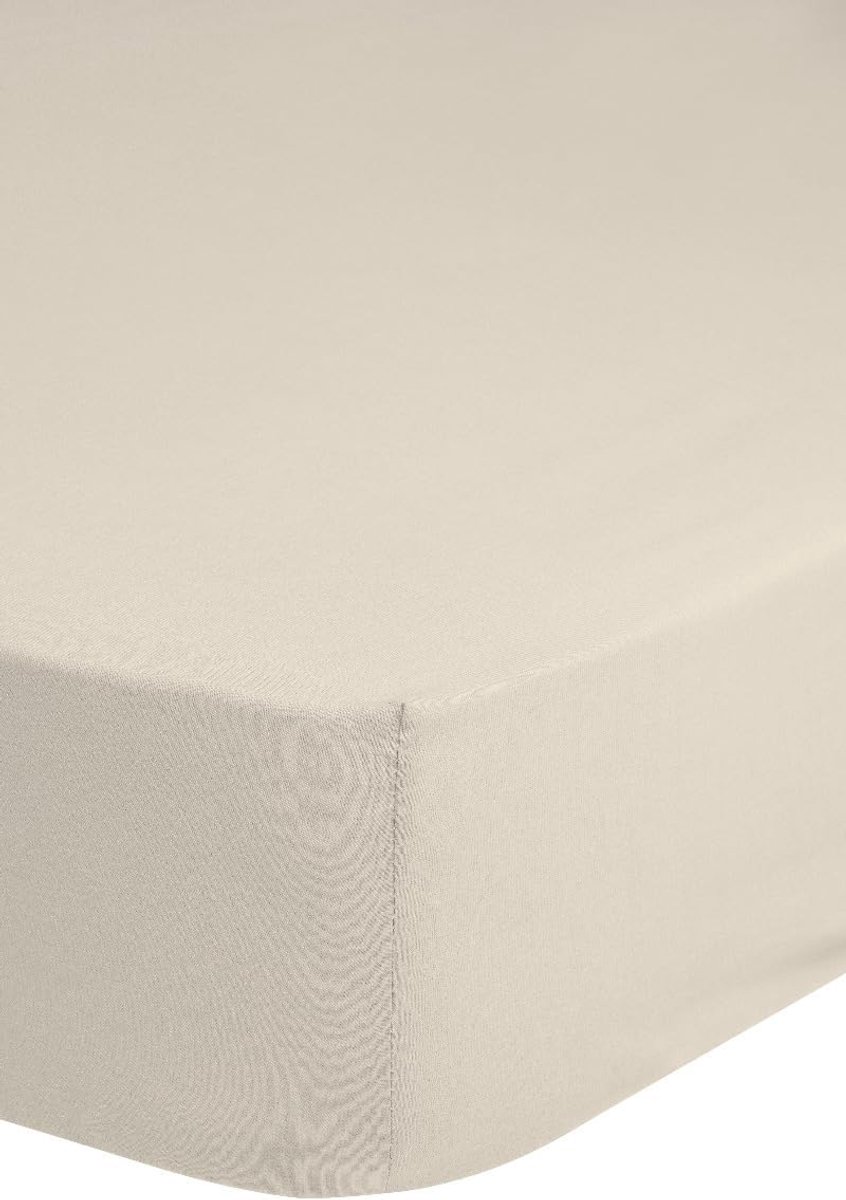 Morning Hoeslaken Jersey Katoen Stretch 30cm Hoge Hoek - ecru 200x220cm