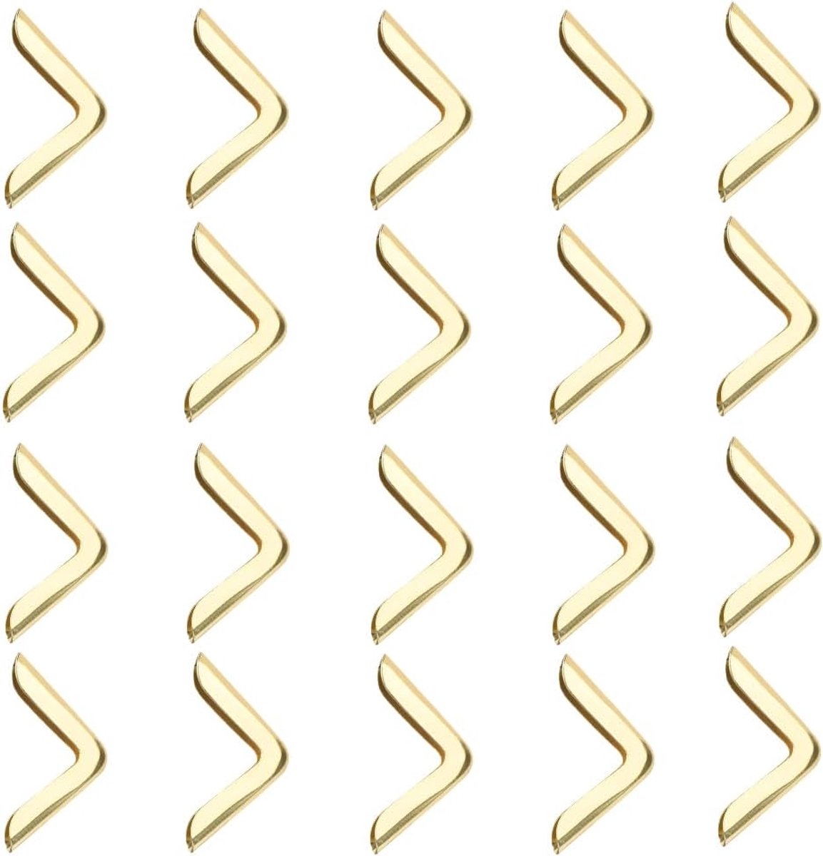 20 stuks boek hoek beschermers voor 4 mm dik boek scrapbooking display album menu bestand map notebook pagina metalen hoek schilden bescherming decoratief (goud)