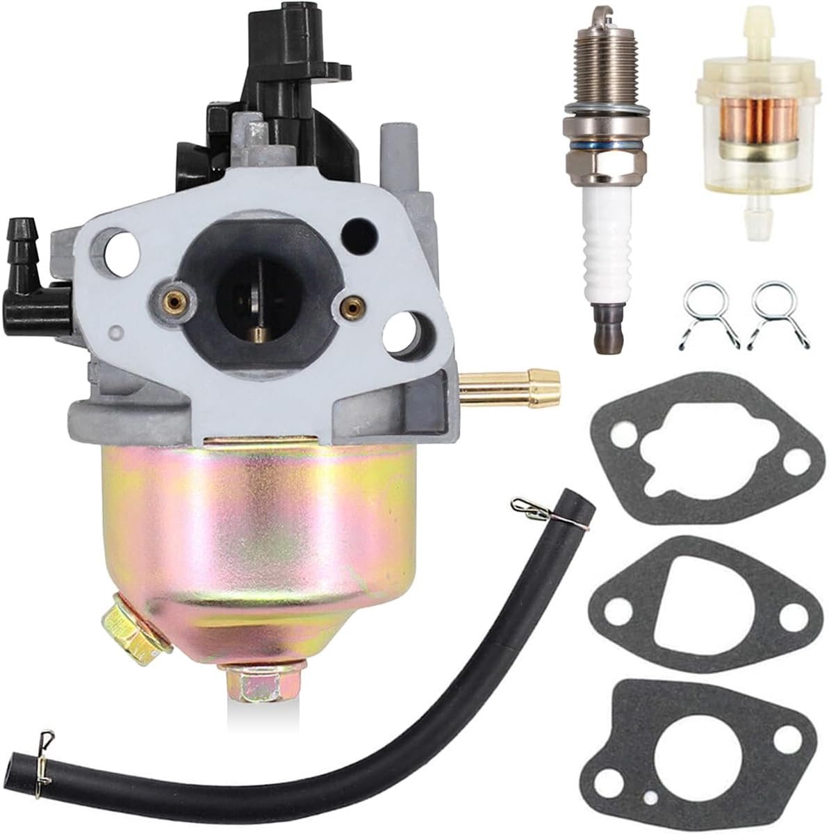 Carburateur pour Mountfield HP414 SP414 HP164 SP164 M411PD RS100 pièces de rechange de moteur de tondeuse à gazon avec bougie d'allumage tuyau de carburant F