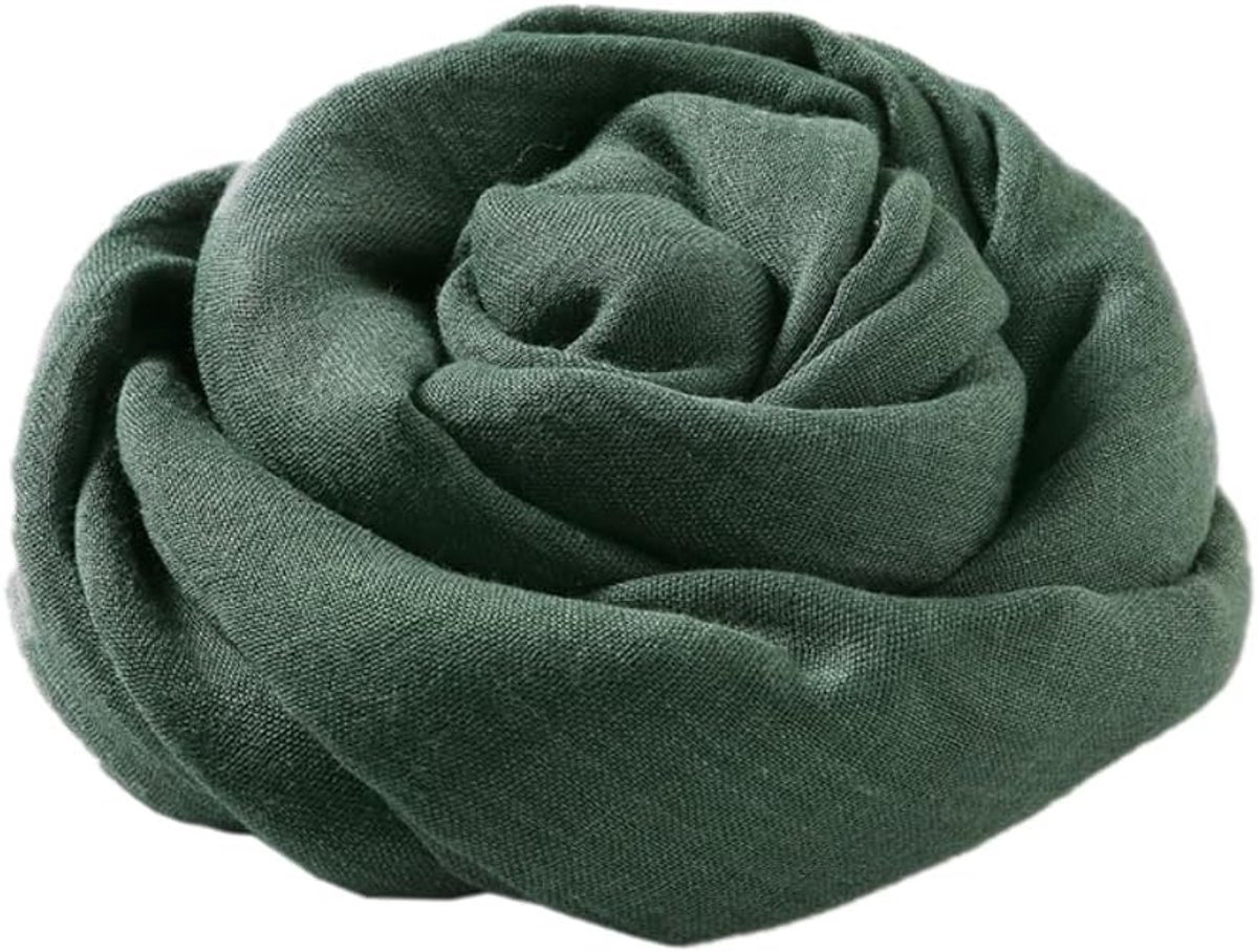 effen sjaal voor dames, katoen, lichte damessjaal, elegante grote sjaals doeken, effen doeken, stola voor lange halsdoek, cadeau voor dames