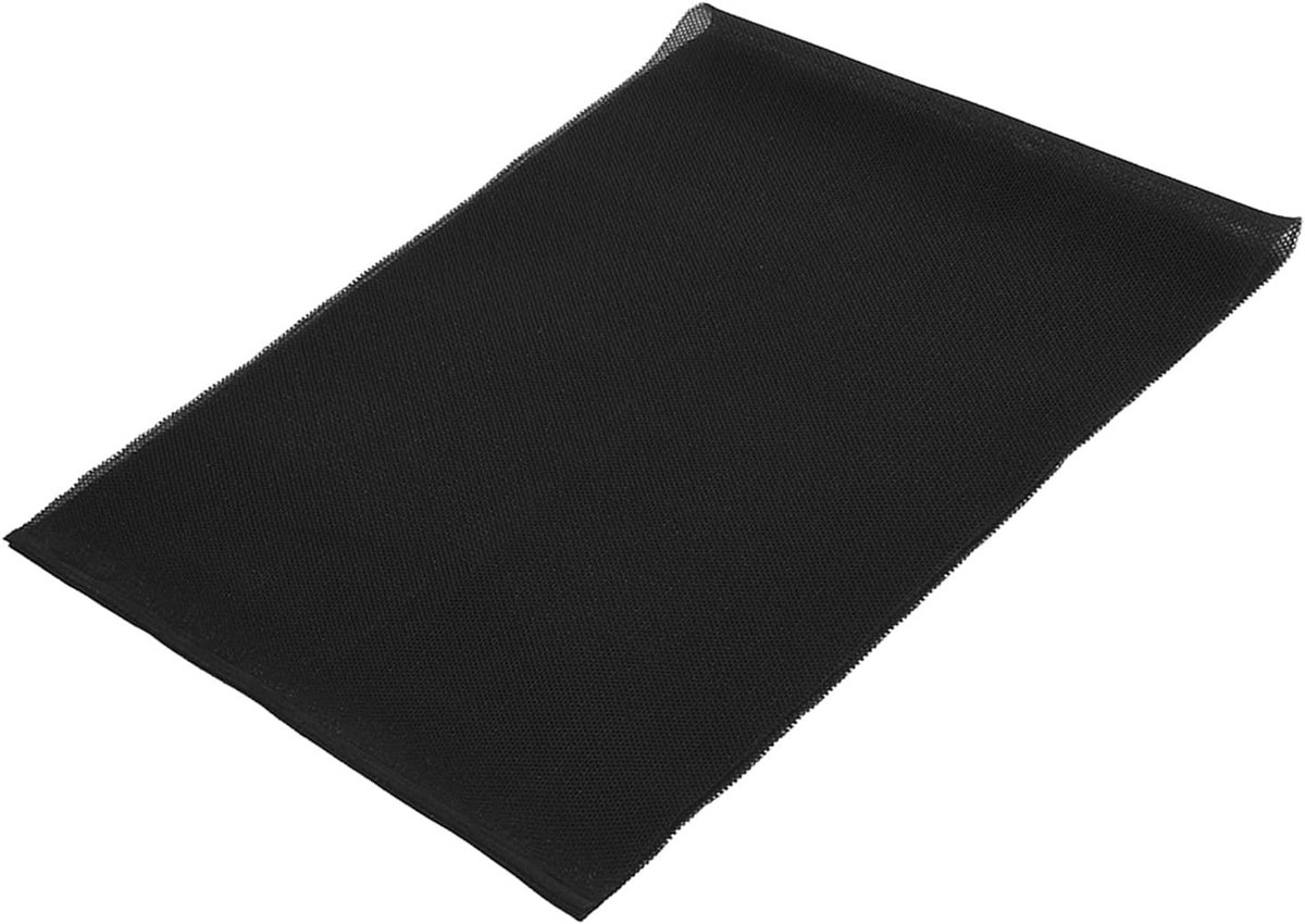Grill Doek Speaker Fabric Doek Polyester 1.4M X 0.5M Fabric Stofdichte Beschermende Doek Cover Stereo Audio Speaker Mesh Grill Doek Zwart (Zwart)