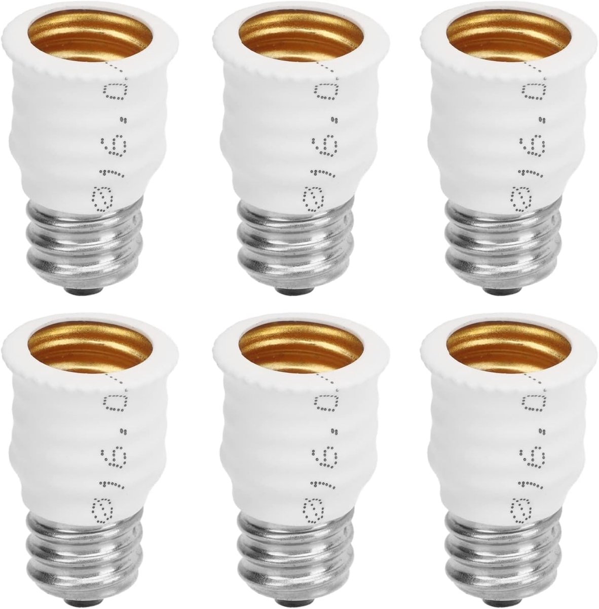 6 Stks E12 Naar E14 Adapter Lamp Adapter Converter voor Garages Slaapkamers Woonkamers Keukens Gangen