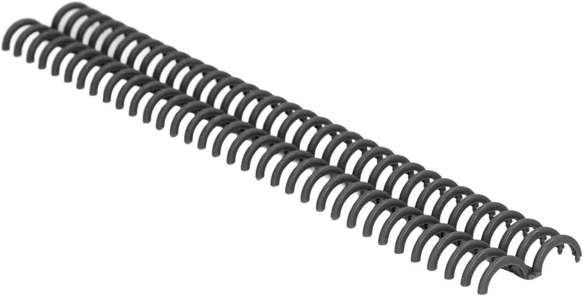 10 stuks kam bindende stekels 15mm 34 gaten zwart plastic losse blad bindende kammen 120 vel capaciteit briefpapier boek ring voor notebook dagboek plakboek (zwart)