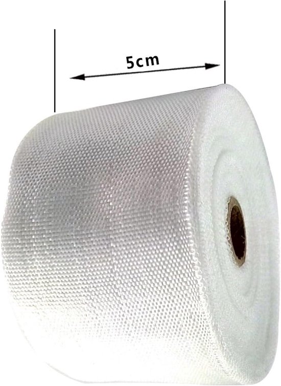 5cm x 30M E-glas warmte-isolatie glasvezel doek tape glasvezel roll — afbeelding 5