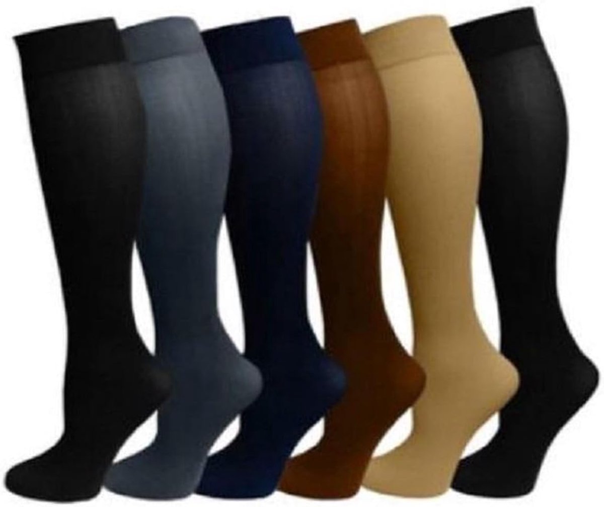 - Steunkousen - Duopack - Man - Grijs - Maat L/XL
