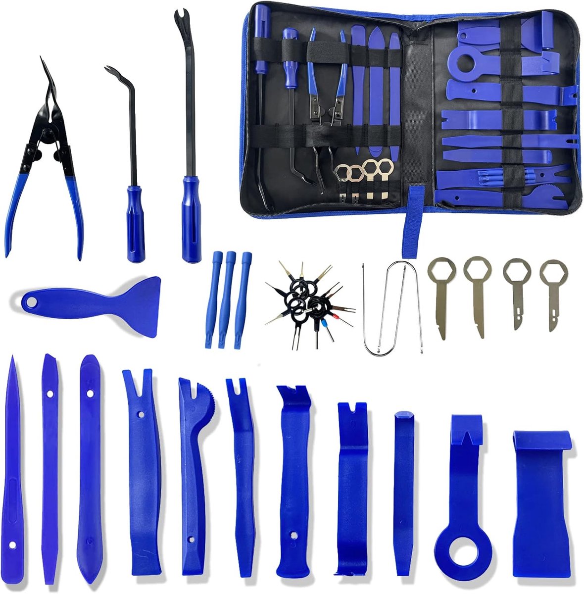 36 Stuks autodemontagegereedschap, praktische pakketten | hulpmiddelen inbegrepen set van auto-sierkeile, verkleedgereedschapset, clips voor het verwijderen van binnenbekleding