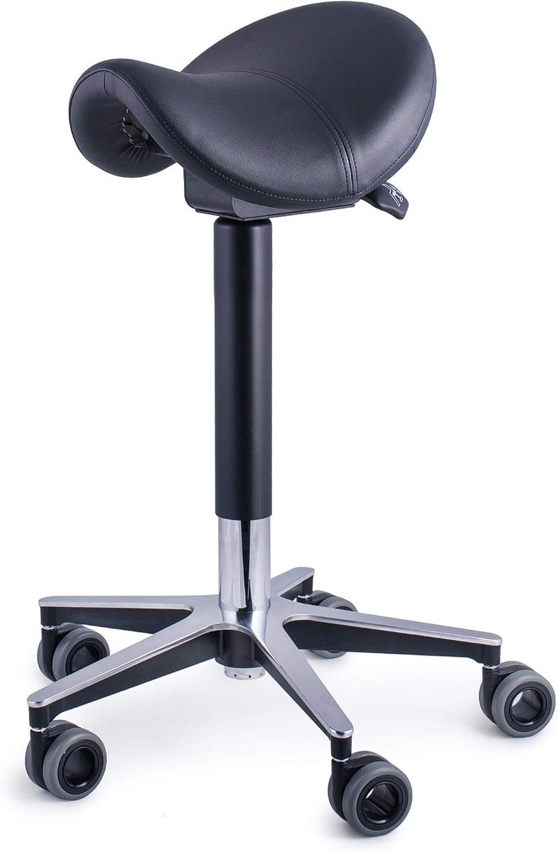 Firmseats DE professionele Kapperskruk - met haarvrije wielen en ergonomisch smaller zadel