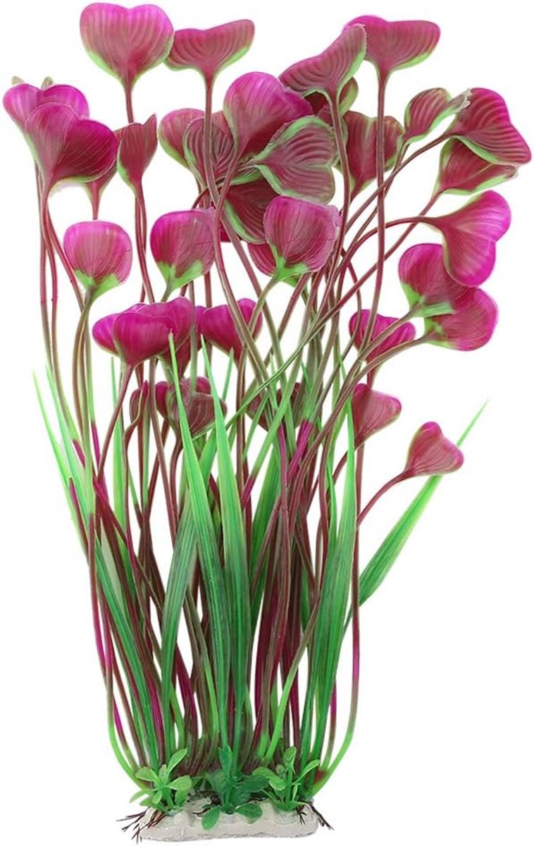 Plastic Kunstmatige Plant Goudvis Waterplant Gras Voor Aquarium Onderwater Vistank(rood)