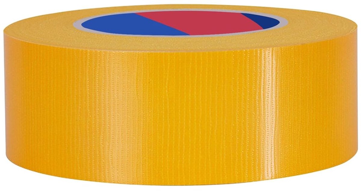 pantsertape extra sterk, 50 mm x 50 m, waterdicht reparatietape voor reparaties, doe-het-zelf, ambachten, binnen- en buitengebied, duct tape (geel)