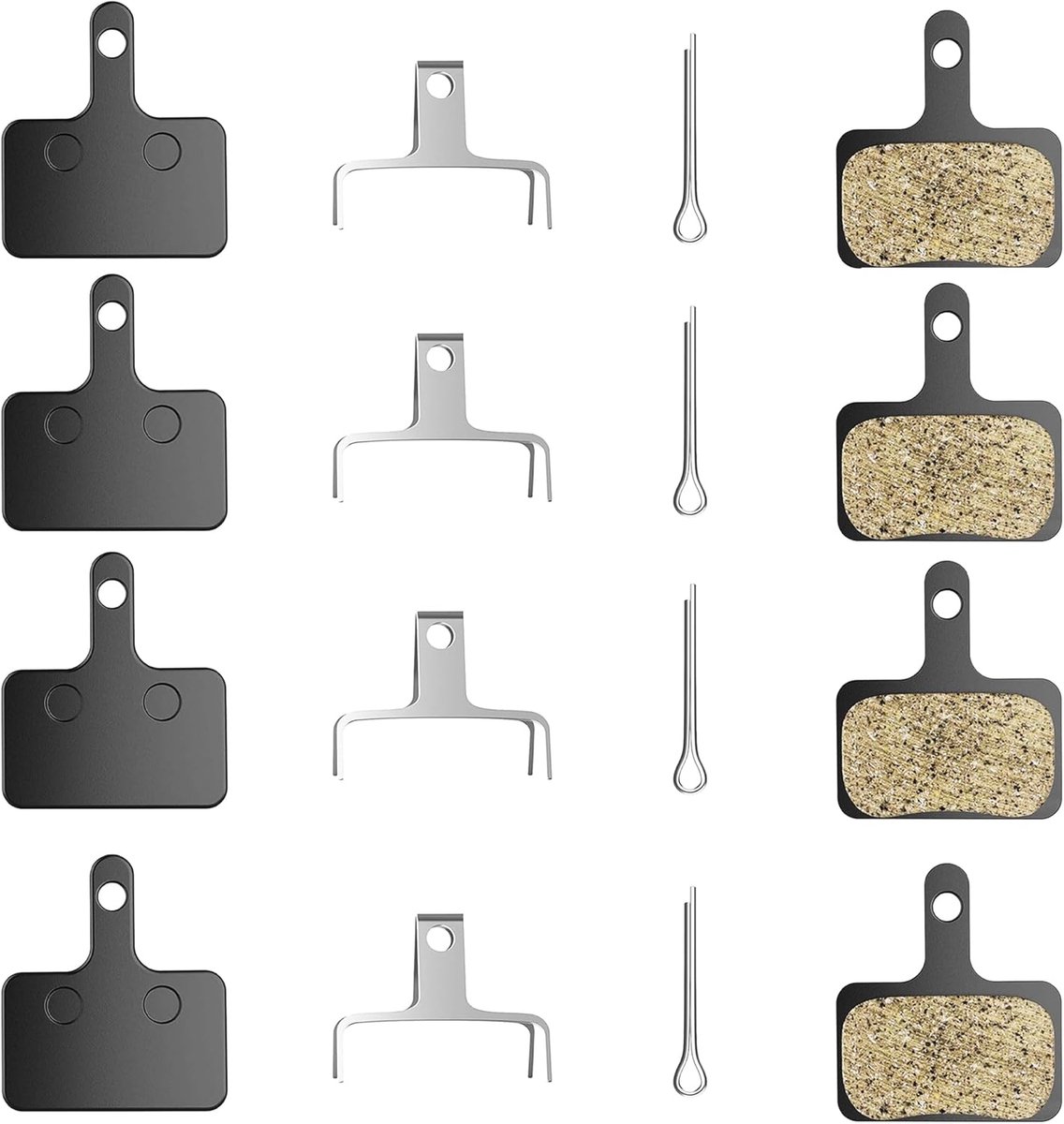 4 paar fietsremblokken voor BR- M355, M375, M395, M415, M416, M445, M446, M447, M465, M475, M485, M495, M515, M525, M575/ TEKTRO Auror iga Pro, Auriga a Comp, Draco, Gemini